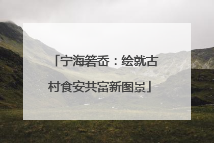 宁海箬岙：绘就古村食安共富新图景