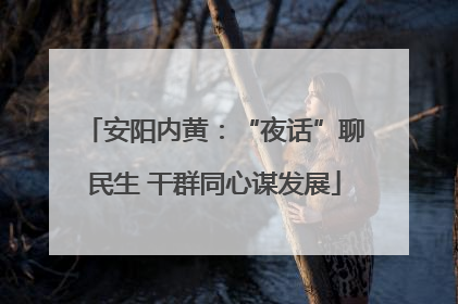 安阳内黄：“夜话”聊民生 干群同心谋发展
