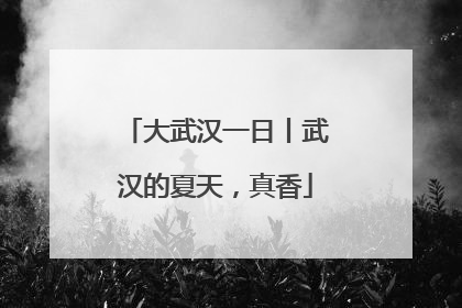 大武汉一日丨武汉的夏天，真香