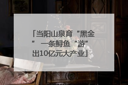 当阳山泉育“黑金” 一条鲟鱼“游”出10亿元大产业