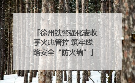 徐州铁警强化麦收季火患管控 筑牢线路安全“防火墙”