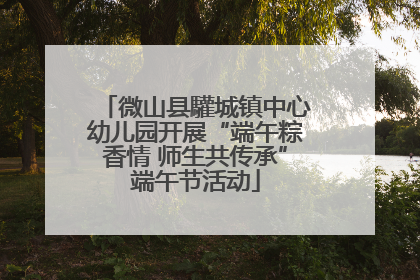 微山县驩城镇中心幼儿园开展“端午粽香情 师生共传承”端午节活动