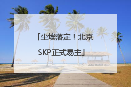 尘埃落定！北京SKP正式易主