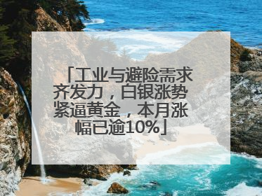 工业与避险需求齐发力，白银涨势紧逼黄金，本月涨幅已逾10%