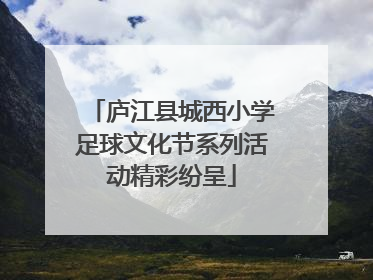 庐江县城西小学足球文化节系列活动精彩纷呈