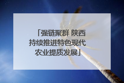 强链聚群 陕西持续推进特色现代农业提质发展