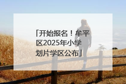 开始报名！牟平区2025年小学划片学区公布