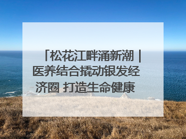 松花江畔涌新潮｜医养结合撬动银发经济圈 打造生命健康产业新样本