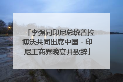 李强同印尼总统普拉博沃共同出席中国－印尼工商界晚宴并致辞