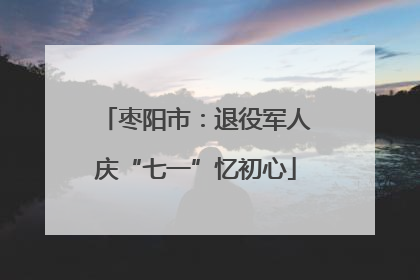 枣阳市：退役军人庆“七一”忆初心