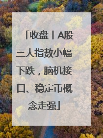 收盘丨A股三大指数小幅下跌，脑机接口、稳定币概念走强