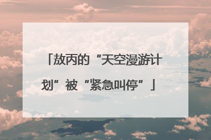 敖丙的“天空漫游计划”被“紧急叫停”