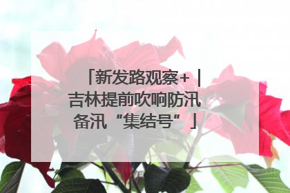 新发路观察+｜吉林提前吹响防汛备汛“集结号”
