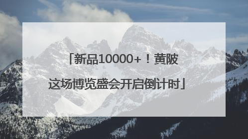 新品10000+！黄陂这场博览盛会开启倒计时