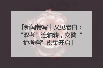 新闻特写｜又见老白：“双考”连轴转，交警“护考档”密集开启