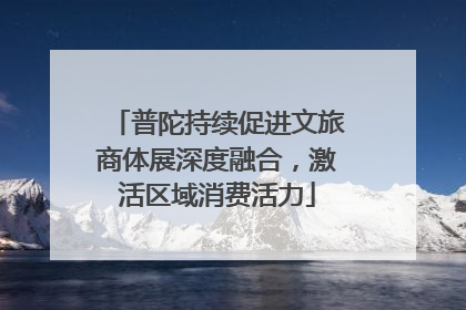 普陀持续促进文旅商体展深度融合，激活区域消费活力