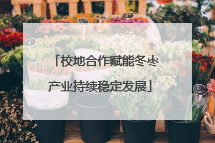 校地合作赋能冬枣产业持续稳定发展