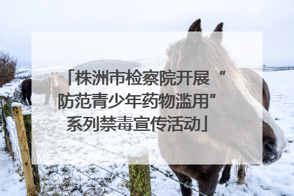 株洲市检察院开展“防范青少年药物滥用”系列禁毒宣传活动