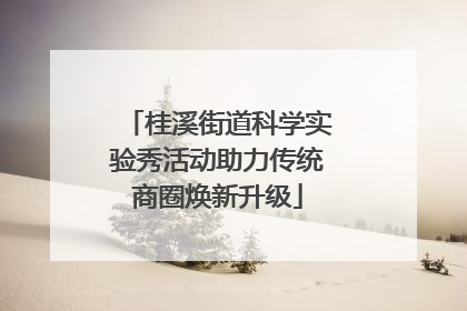 桂溪街道科学实验秀活动助力传统商圈焕新升级