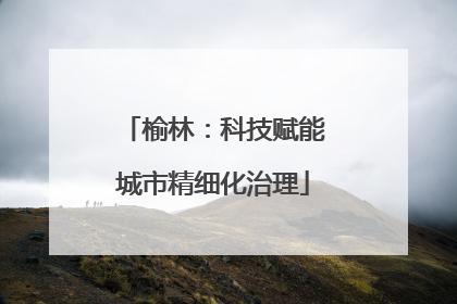 榆林：科技赋能城市精细化治理
