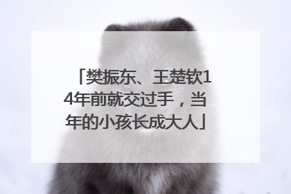 樊振东、王楚钦14年前就交过手，当年的小孩长成大人