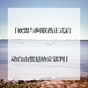 欧盟与阿联酋正式启动自由贸易协定谈判