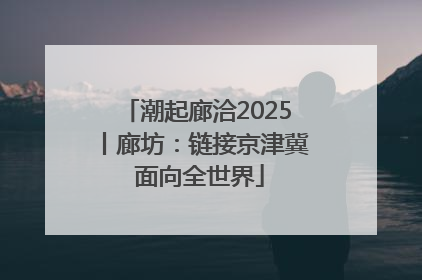 潮起廊洽2025丨廊坊：链接京津冀 面向全世界