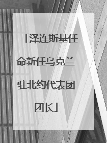 泽连斯基任命新任乌克兰驻北约代表团团长