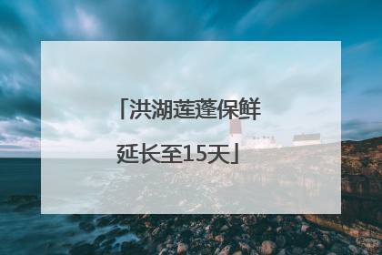 洪湖莲蓬保鲜延长至15天