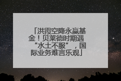 洪霞空降永赢基金！贝莱德时期遇“水土不服”，国际业务难言乐观