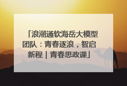 浪潮通软海岳大模型团队：青春逐浪，智启新程｜青春思政课
