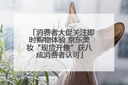消费者大促关注即时购物体验 京东美妆“现货开售”获八成消费者认可
