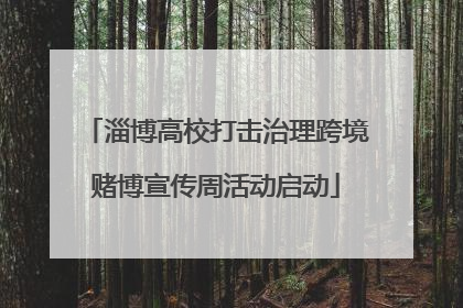 淄博高校打击治理跨境赌博宣传周活动启动