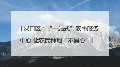 渌口区：“一站式”农事服务中心 让农民种地“不操心”