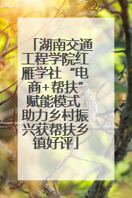 湖南交通工程学院红雁学社“电商+帮扶”赋能模式 助力乡村振兴获帮扶乡镇好评