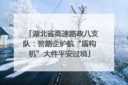 湖北省高速路政八支队：警路企护航“盾构机”大件平安过境