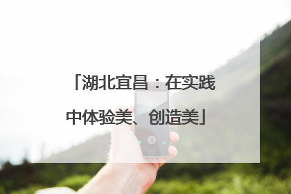 湖北宜昌：在实践中体验美、创造美