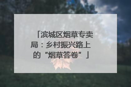 滨城区烟草专卖局：乡村振兴路上的“烟草答卷”