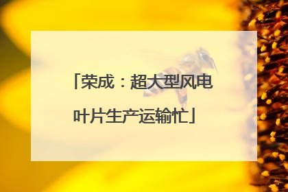 荣成：超大型风电叶片生产运输忙
