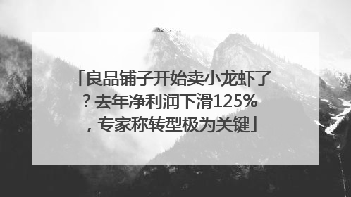 良品铺子开始卖小龙虾了？去年净利润下滑125%，专家称转型极为关键