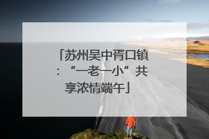 苏州吴中胥口镇：“一老一小”共享浓情端午