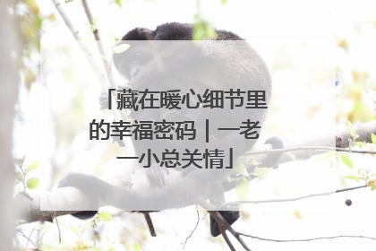 藏在暖心细节里的幸福密码｜一老一小总关情