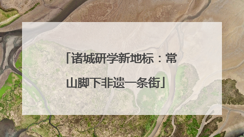 诸城研学新地标：常山脚下非遗一条街