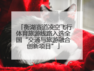 衡湖赛道凌空飞行体育旅游线路入选全国“交通与旅游融合创新项目”
