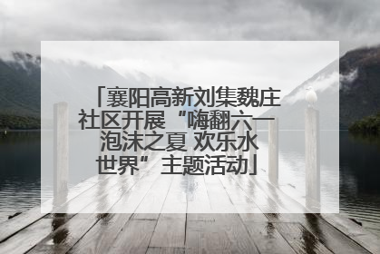 襄阳高新刘集魏庄社区开展“嗨翻六一 泡沫之夏 欢乐水世界”主题活动