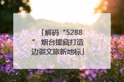 解码“5288” 烟台援藏打造边疆文旅新地标