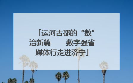 运河古都的“数”治新篇——数字强省媒体行走进济宁