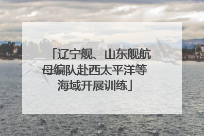 辽宁舰、山东舰航母编队赴西太平洋等海域开展训练
