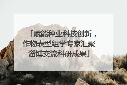 赋能种业科技创新，作物表型组学专家汇聚淄博交流科研成果