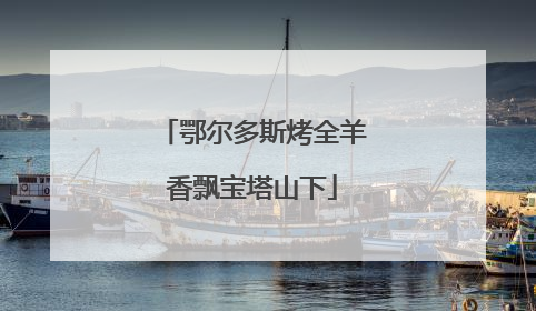 鄂尔多斯烤全羊香飘宝塔山下